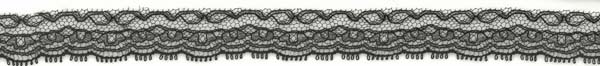 FRENCH LACE EDGING - BLACK